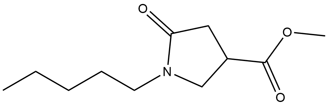 methyl 5-oxo-1-pentylpyrrolidine-3-carboxylate Structure