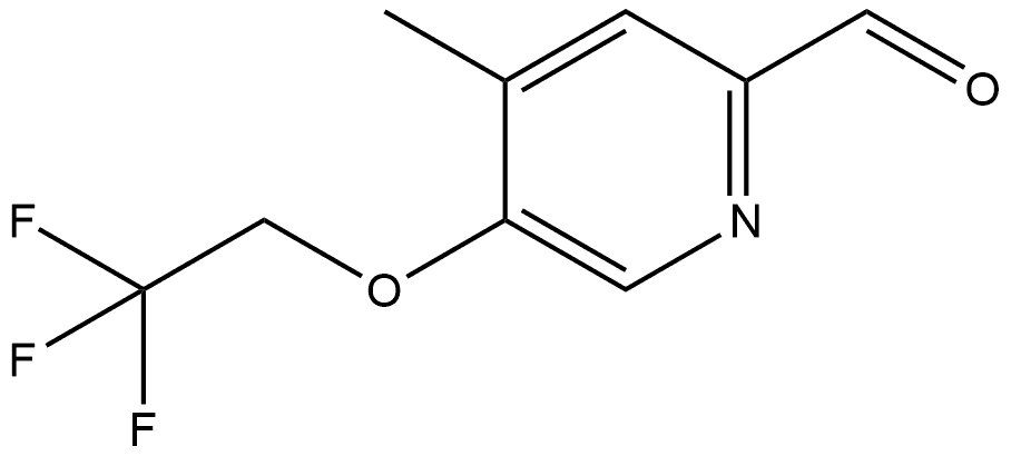 4-Methyl-5-(2,2,2-trifluoroethoxy)-2-pyridinecarboxaldehyde Structure