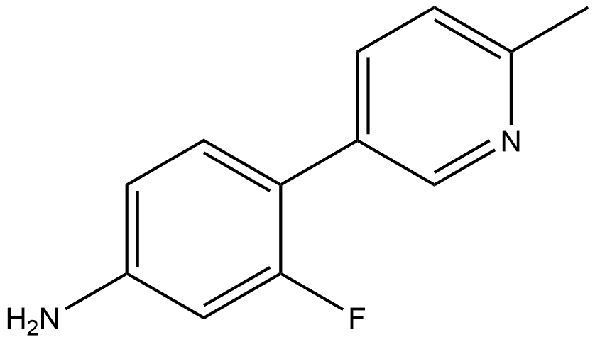 3-Fluoro-4-(6-methyl-3-pyridinyl)benzenamine Structure