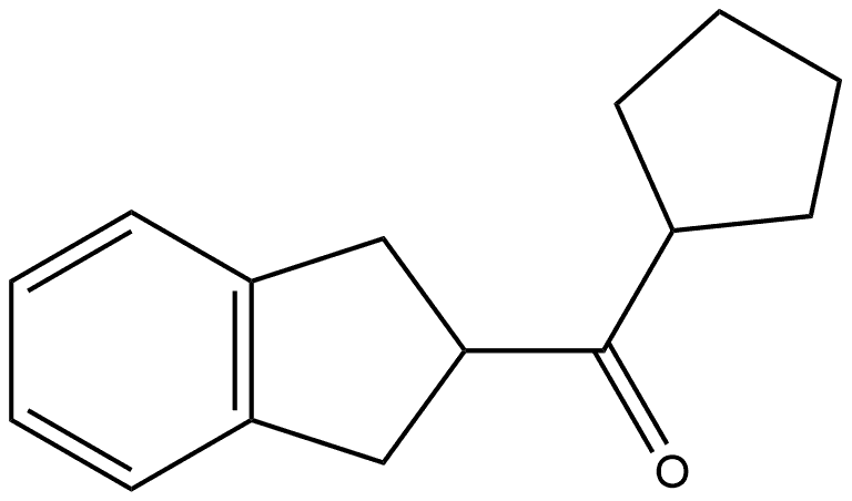 Cyclopentyl(2,3-dihydro-1H-inden-2-yl)methanone Structure