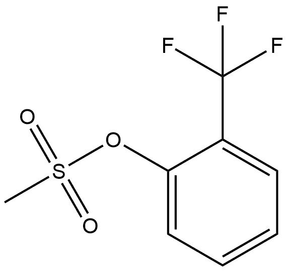 Phenol, 2-(trifluoromethyl)-, 1-methanesulfonate Structure