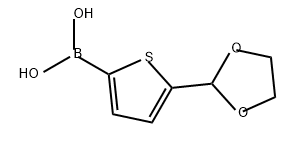 Boronic acid, B-[5-(1,3-dioxolan-2-yl)-2-thienyl]- Structure