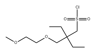 1-Butanesulfonyl chloride, 2-ethyl-2-[(2-methoxyethoxy)methyl]- Structure