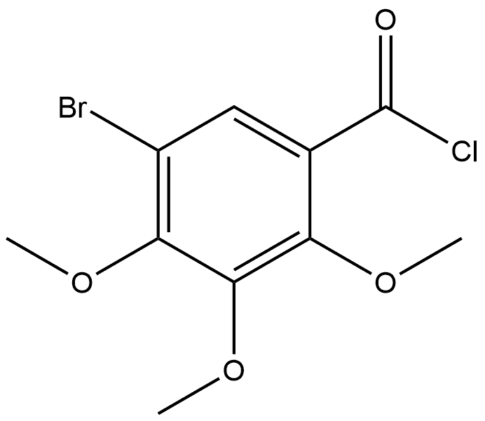 5-Bromo-2,3,4-trimethoxybenzoyl chloride Structure