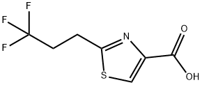 2-(3,3,3-Trifluoropropyl)-4-thiazolecarboxylic acid Structure
