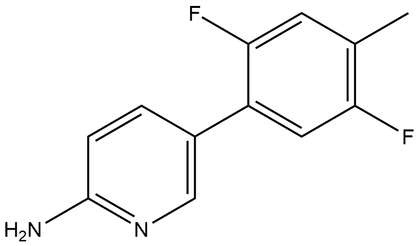 5-(2,5-Difluoro-4-methylphenyl)-2-pyridinamine Structure