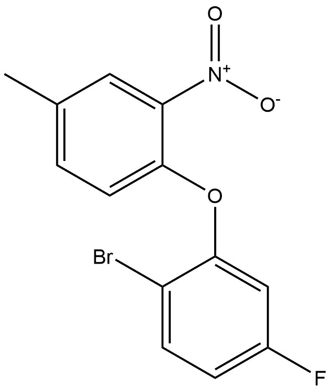 1-bromo-4-fluoro-2-(4-methyl-2-nitrophenoxy)benzene Structure