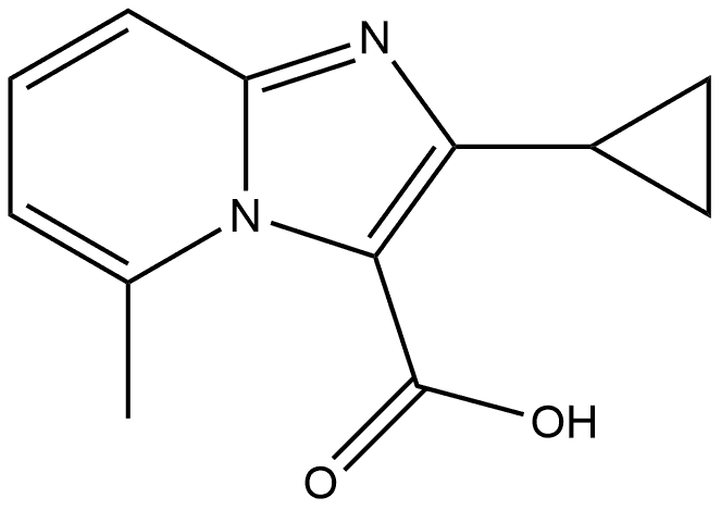 2-cyclopropyl-5-methylimidazo[1,2-a]pyridine-3-carboxylic acid Structure