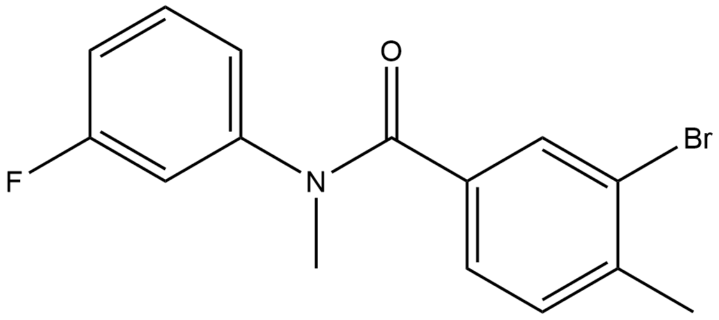 3-Bromo-N-(3-fluorophenyl)-N,4-dimethylbenzamide Structure