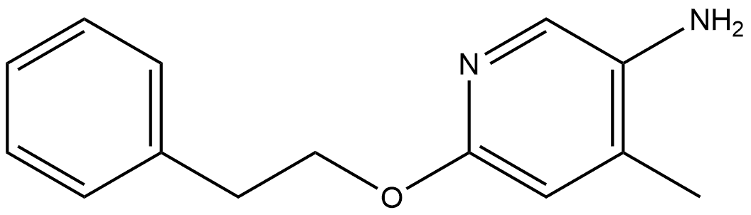 4-Methyl-6-(2-phenylethoxy)-3-pyridinamine Structure