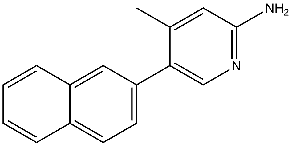 4-Methyl-5-(2-naphthalenyl)-2-pyridinamine Structure