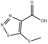 5-(methylsulfanyl)-1,2,3-thiadiazole-4-carboxylic acid Structure
