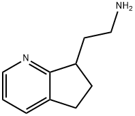 2-{5H,6H,7H-cyclopenta[b]pyridin-7-yl}ethan-1-amine Structure