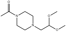 1-[4-(2,2-dimethoxyethyl)piperazin-1-yl]ethan-1-one Structure