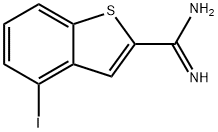 Benzo[b]thiophene-2-carboximidamide, 4-iodo- Structure