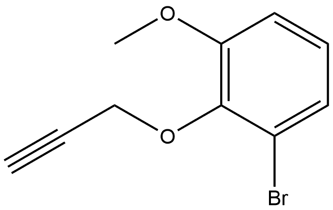 1-Bromo-3-methoxy-2-(2-propyn-1-yloxy)benzene Structure
