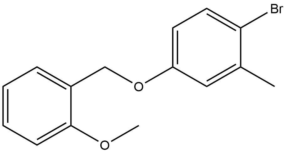 1-Bromo-4-[(2-methoxyphenyl)methoxy]-2-methylbenzene Structure