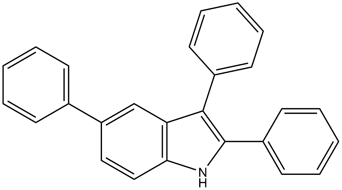 2,3,5-Triphenyl-1H-indole Structure