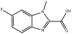 1H-Benzimidazole-2-carboxylic acid, 6-fluoro-1-methyl- Structure