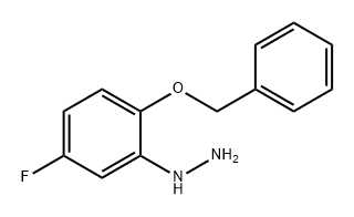 Hydrazine, [5-fluoro-2-(phenylmethoxy)phenyl]- Structure