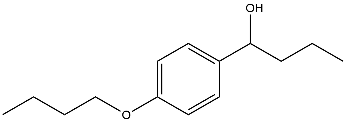 Benzenemethanol, 4-butoxy-α-propyl- Structure