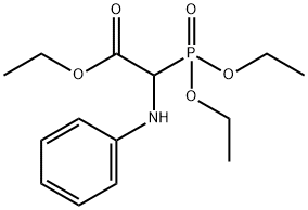 Acetic acid, (diethoxyphosphinyl)(phenylamino)-, ethyl ester (9CI) Structure