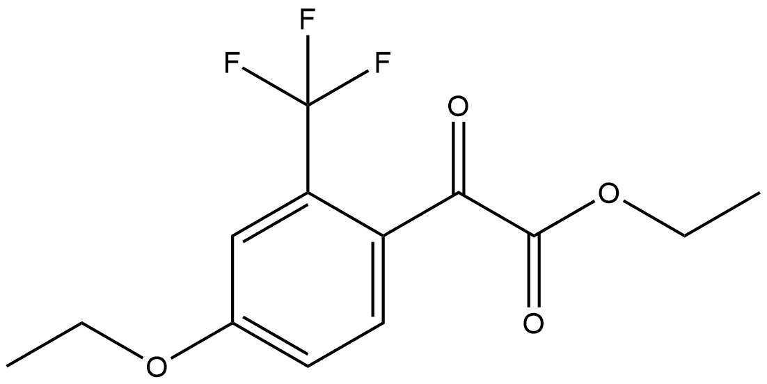 Ethyl 4-ethoxy-α-oxo-2-(trifluoromethyl)benzeneacetate Structure