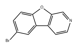 Benzofuro[2,3-c]pyridine, 6-bromo- Structure