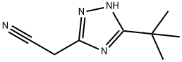 1H-1,2,4-Triazole-3-acetonitrile, 5-(1,1-dimethylethyl)- Structure