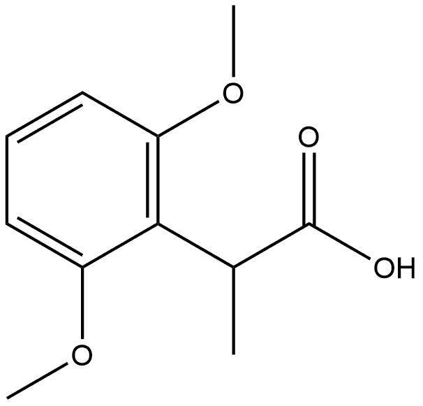 Benzeneacetic acid, 2,6-dimethoxy-α-methyl- Structure