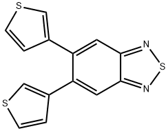 2,1,3-Benzothiadiazole, 5,6-di-3-thienyl- Structure