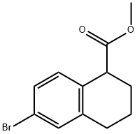 1-Naphthalenecarboxylic acid, 6-bromo-1,2,3,4-tetrahydro-, methyl ester Structure