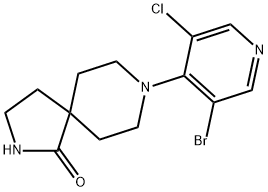 2,8-Diazaspiro[4.5]decan-1-one, 8-(3-bromo-5-chloro-4-pyridinyl)- Structure