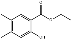 Benzoic acid, 2-hydroxy-4,5-dimethyl-, ethyl ester Structure