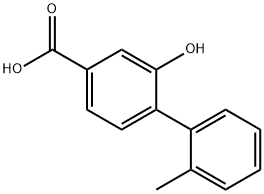 3-Hydroxy-4-(2-methylphenyl)benzoic acid Structure