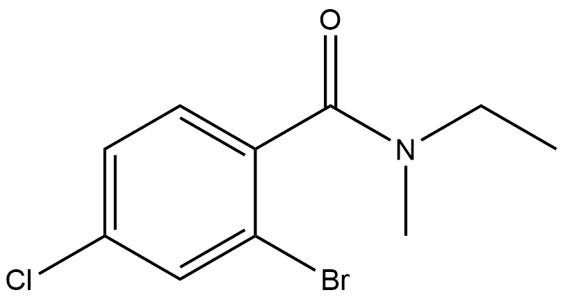 2-Bromo-4-chloro-N-ethyl-N-methylbenzamide Structure
