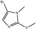 5-bromo-1-methyl-2-(methylsulfanyl)-1H-imidazol e Structure