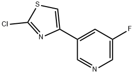 3-(2-chloro-1,3-thiazol-4-yl)-5-fluoropyridine Structure
