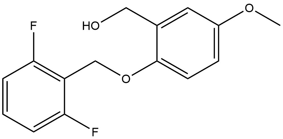 2-[(2,6-Difluorophenyl)methoxy]-5-methoxybenzenemethanol Structure