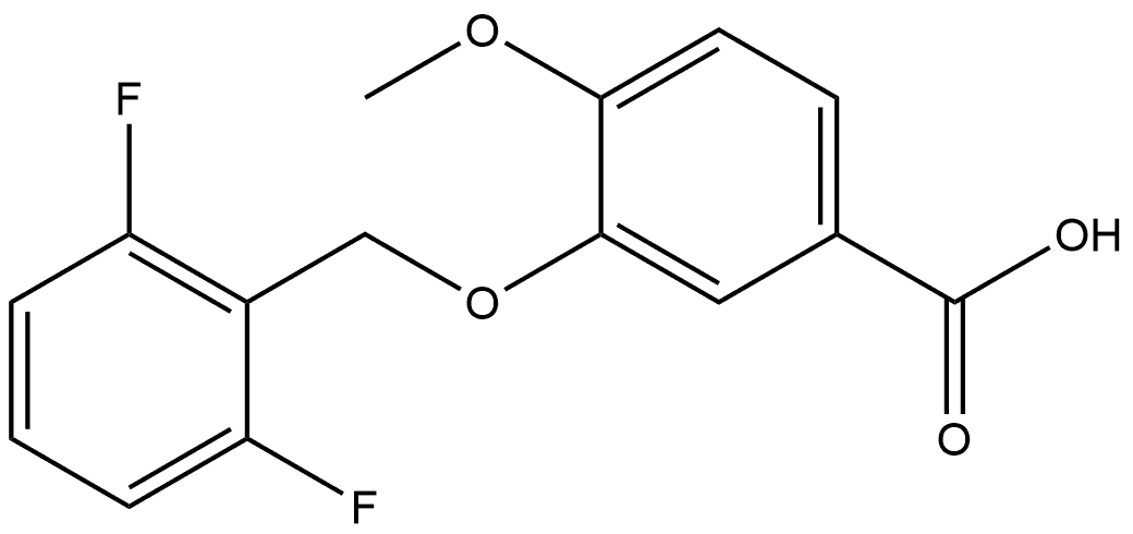 3-[(2,6-Difluorophenyl)methoxy]-4-methoxybenzoic acid Structure