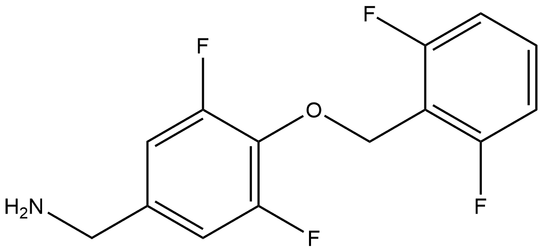 4-[(2,6-Difluorophenyl)methoxy]-3,5-difluorobenzenemethanamine Structure
