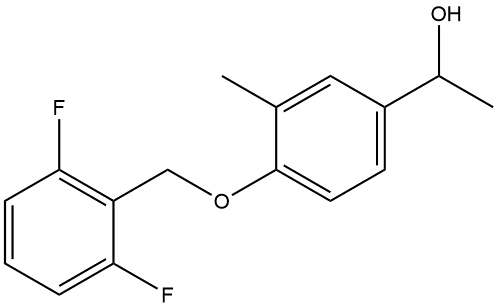 4-[(2,6-Difluorophenyl)methoxy]-α,3-dimethylbenzenemethanol Structure