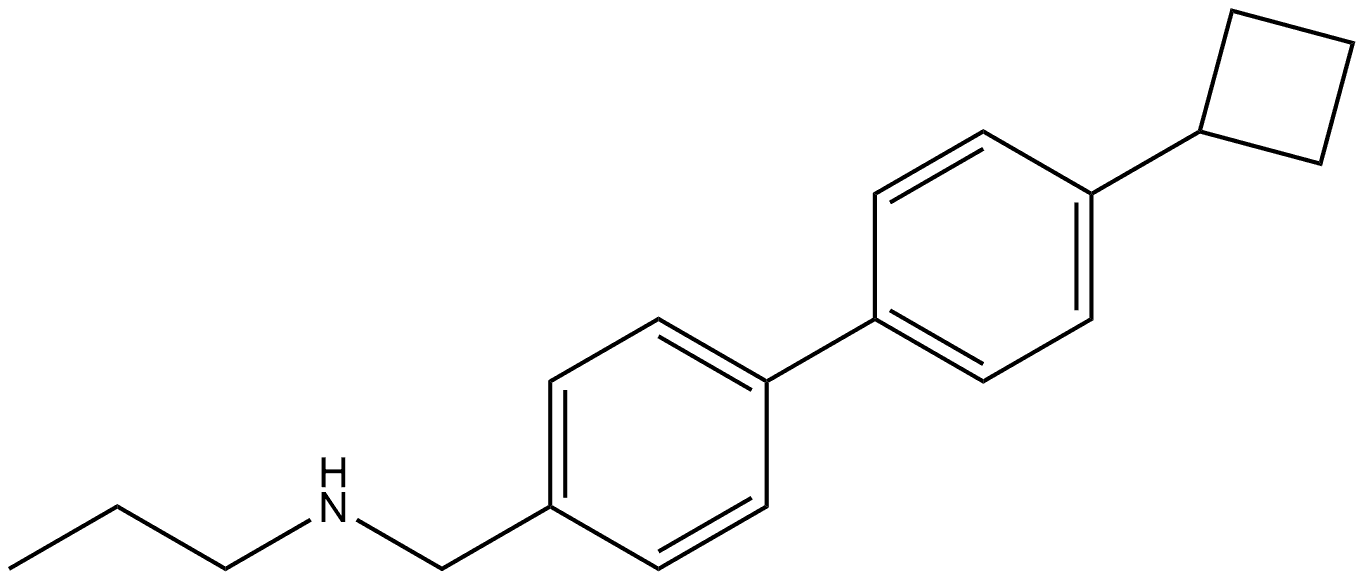 4'-Cyclobutyl-N-propyl[1,1'-biphenyl]-4-methanamine Structure