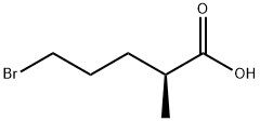 Pentanoic acid, 5-bromo-2-methyl-, (2S)- Structure