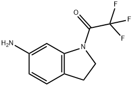 Ethanone, 1-(6-amino-2,3-dihydro-1H-indol-1-yl)-2,2,2-trifluoro- Structure
