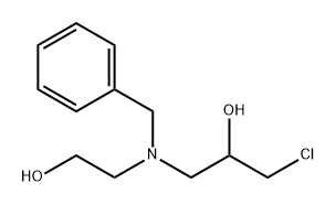 2-Propanol, 1-chloro-3-[(2-hydroxyethyl)(phenylmethyl)amino]- Structure