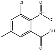 Benzoic acid, 3-chloro-5-methyl-2-nitro- Structure