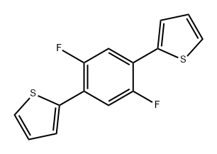 Thiophene, 2,2'-(2,5-difluoro-1,4-phenylene)bis- Structure