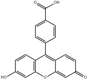 Benzoic acid, 4-(6-hydroxy-3-oxo-3H-xanthen-9-yl)- Structure