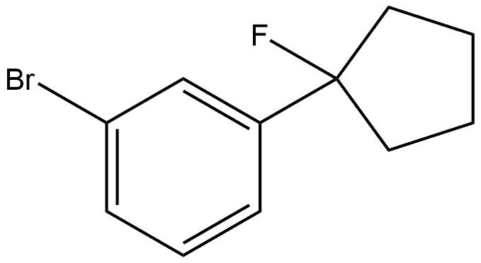 1-Bromo-3-(1-fluorocyclopentyl)benzene Structure